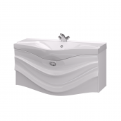 Тумба с раковиной 1MarKa Eclipse 110, 1я, White