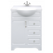 Тумба 1MarKa Прованс 65Н Белый глянец