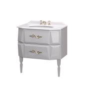 Тумба с раковиной 1MarKa Brilliant 80, 2я, White