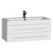 Тумба с раковиной Aquanet Нота 100 белый 171496+204096