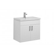 Тумба с раковиной Aquanet Рондо 70 белый 189153+185343