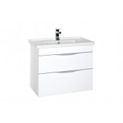 Тумба с раковиной Aquanet Эвора 80 белый 184937+182324