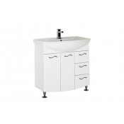 Тумба с раковиной Aquanet Моника 85 белый 186771+185346