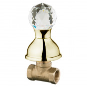 Вентиль запорный Webert Karenina КА690101 Бронза/кристалл Swarovski