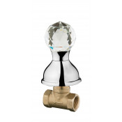 Вентиль запорный Webert Karenina КА690101 Хром/кристалл Swarovski