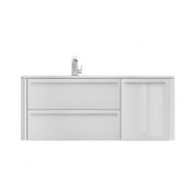 Тумба под раковину AM.PM Awe M15FHL1153WH, левосторонняя/королевский белый