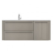 Тумба под раковину AM.PM Awe M15FHL1153GH, левосторонняя/королевский серый глянцевый