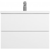 Тумба под раковину Am.Pm Gem 75 см M90FHX07522WG подвесная с 2 ящиками, цвет белый