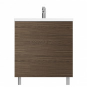 Тумба под раковину Am.Pm Gem 75 см M90FSX07522NF напольная, цвет орех