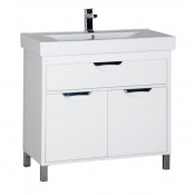 Тумба с раковиной  Aquanet Гретта 90 белый 179206+177118
