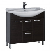 Тумба под раковину Aquanet Донна 100 венге 169183+168866