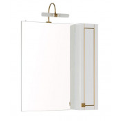 Зеркало-шкаф Aquanet Честер 75 белый патина золото 186090