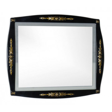 Зеркало Aquanet Виктория 90 00183928, цвет черный-золото