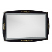 Зеркало Aquanet Виктория 120 00183927, цвет черный-золото