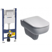Подвесной унитаз с инсталляцией комплект Geberit 458.124.21.1   IFO Grandy RP213100100