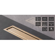 Душевой лоток 650 Pestan Confluo Premium Gold Line 13100053