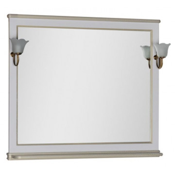 Зеркало Aquanet Валенса 110 белый краколет-золото 182648
