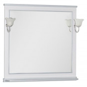 Зеркало Aquanet Валенса 100 белый краколет-серебро 180145