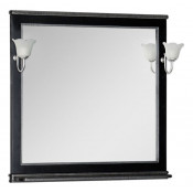 Зеркало Aquanet Валенса 100 черный краколет-серебро 180297