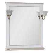 Зеркало Aquanet Валенса 80 белый краколет-золото 182650