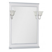 Зеркало Aquanet Валенса 70 белый краколет-серебро 180142