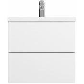 Тумба под раковину Am.Pm Gem 60 см M90FHX06022WG подвесная с 2 ящиками, цвет белый