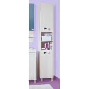 Пенал Бриклаер Аргентина 34 R, напольный, с б/к, белый глянец