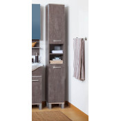 Пенал Бриклаер Карибы 34 R, напольный, с б/к, дуб антик/сатин