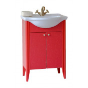 Тумба под раковину Аллигатор АРНО-85, цвет красный, 85*51*85 см
