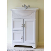 Тумба под раковину Аллигатор МИЛАНА 2-75, цвет белый, 75*46*85 см