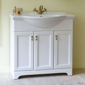 Тумба под раковину Аллигатор МИЛАНА 7-85, цвет белый, 85*51*85 см