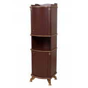Пенал Аква Родос Арт Деко R, напольный, цвет - орех итальянский, 54*170*47 см