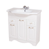 Тумба с раковиной Аква Родос Классик 80, напольная, цвет - белый