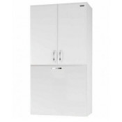 Шкаф над стиральной машиной Vod-ok 60 с бельевой корзиной, цвет белый