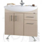 Тумба c раковиной Vod-ok Колумбия 75 цвет дуб (боковины белые)