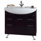 Тумба c раковиной Vod-ok Альфа 90 цвет венге