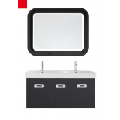 Тумба с раковиной Vod-ok Астрид 120 с 1 ящиком, цвет красный