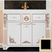 Тумба c раковиной Vod-ok Версаль 120 цвет черный