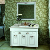 Тумба c раковиной Vod-ok Изабель 100, фасад F-3, столешница Серый FS-115