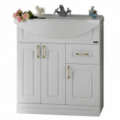 Тумба c раковиной Vod-ok Капри 75 белый