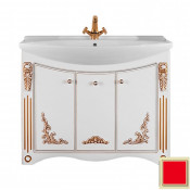 Тумба c раковиной Vod-ok Кармен 105 красный