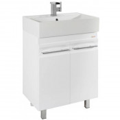 Тумба с раковиной Vod-ok Мальта 60, дверцы, белый