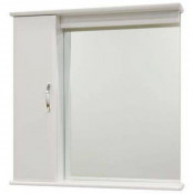 Зеркало-шкаф Vod-ok Тунис 75 белое левое