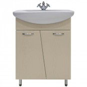 Тумба c раковиной Vod-ok Лагуна 65 2 двери, цвет дуб