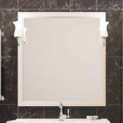 Зеркало со светильником Opadiris ГЛОРИЯ 85, слоновая кость