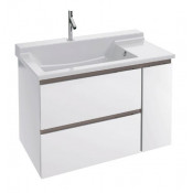 Тумба под раковину Jacob Delafon Soprano 80 EB1333-N18, цвет - белый глянец, 76*53,5 см
