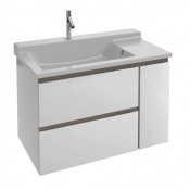Тумба под раковину Jacob Delafon Soprano 100 EB1334-N18, цвет - белый глянец, 96*53,5 см