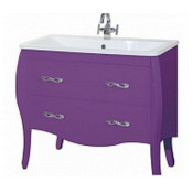 Тумба с раковиной Bellezza Грация 80, напольная, цвет фиолетовый