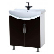 Тумба с раковиной Bellezza ЛАГУНА 65, напольная, цвет - черный