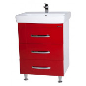 Тумба с раковиной Bellezza РОККО 50, напольная, цвет - красный